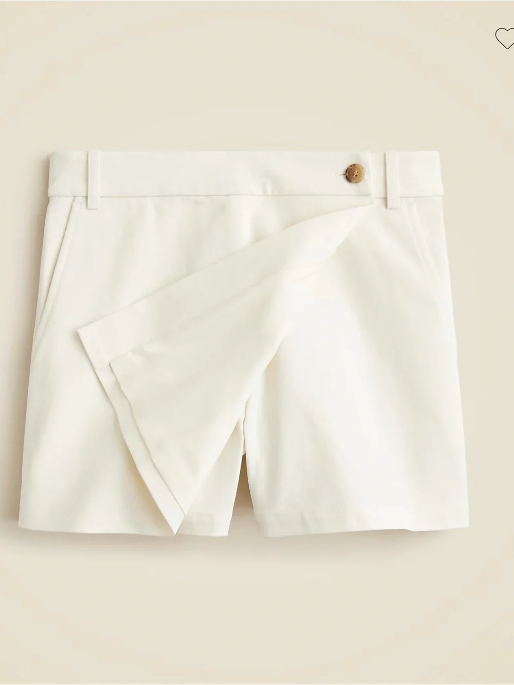 J Crew Wrap front skort in bi stretch cotton blend